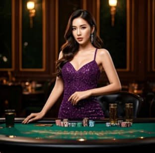 Live dealer table game streamed in real time on perya plus casino